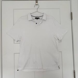 Banana Republic White Polo Shirt